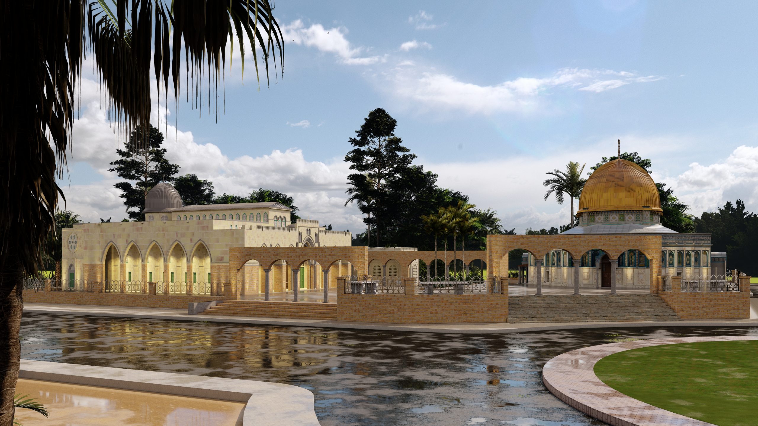 Beautiful-masjid-al-ghani-garden-lahore